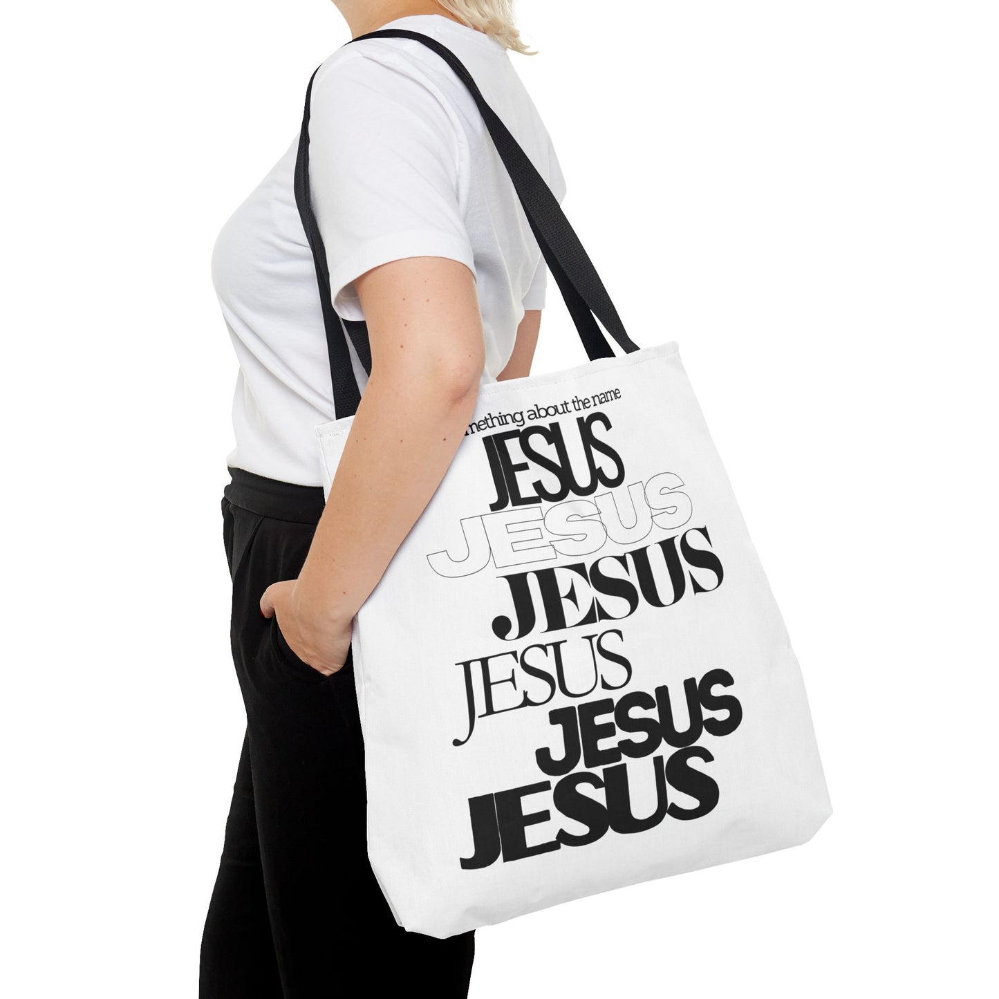 In His Name Book Tote (AOP)