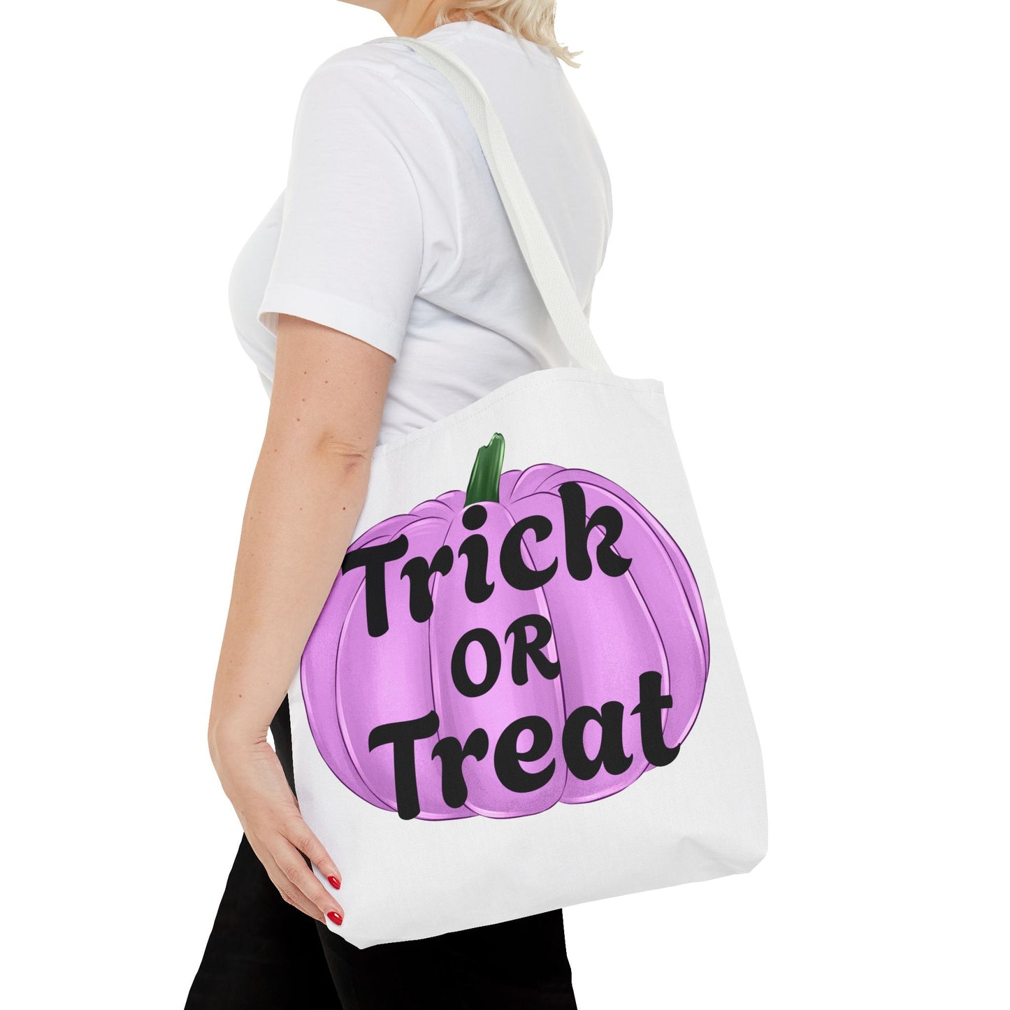 Purple Pumpkin Halloween Tote Bag