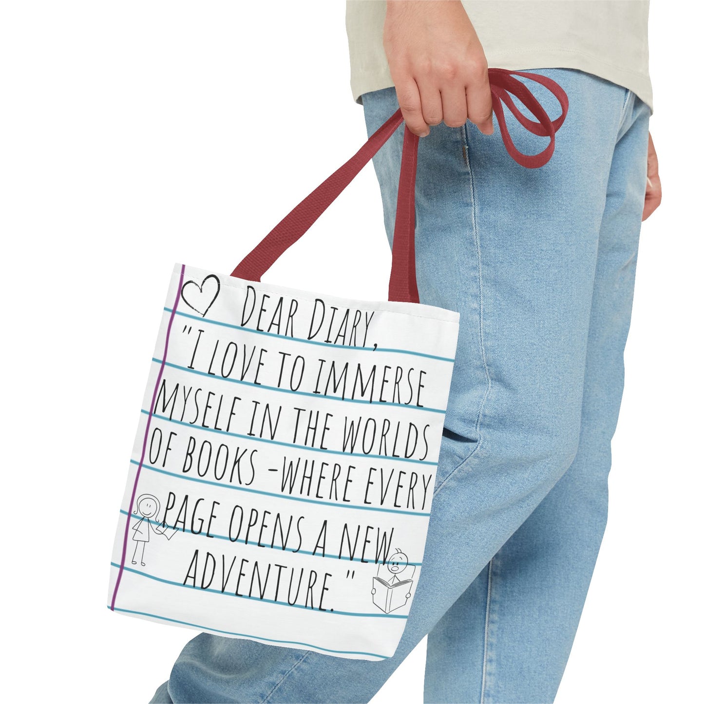 Literary Adventure Tote Bag - Stylish & Functional Everyday Use