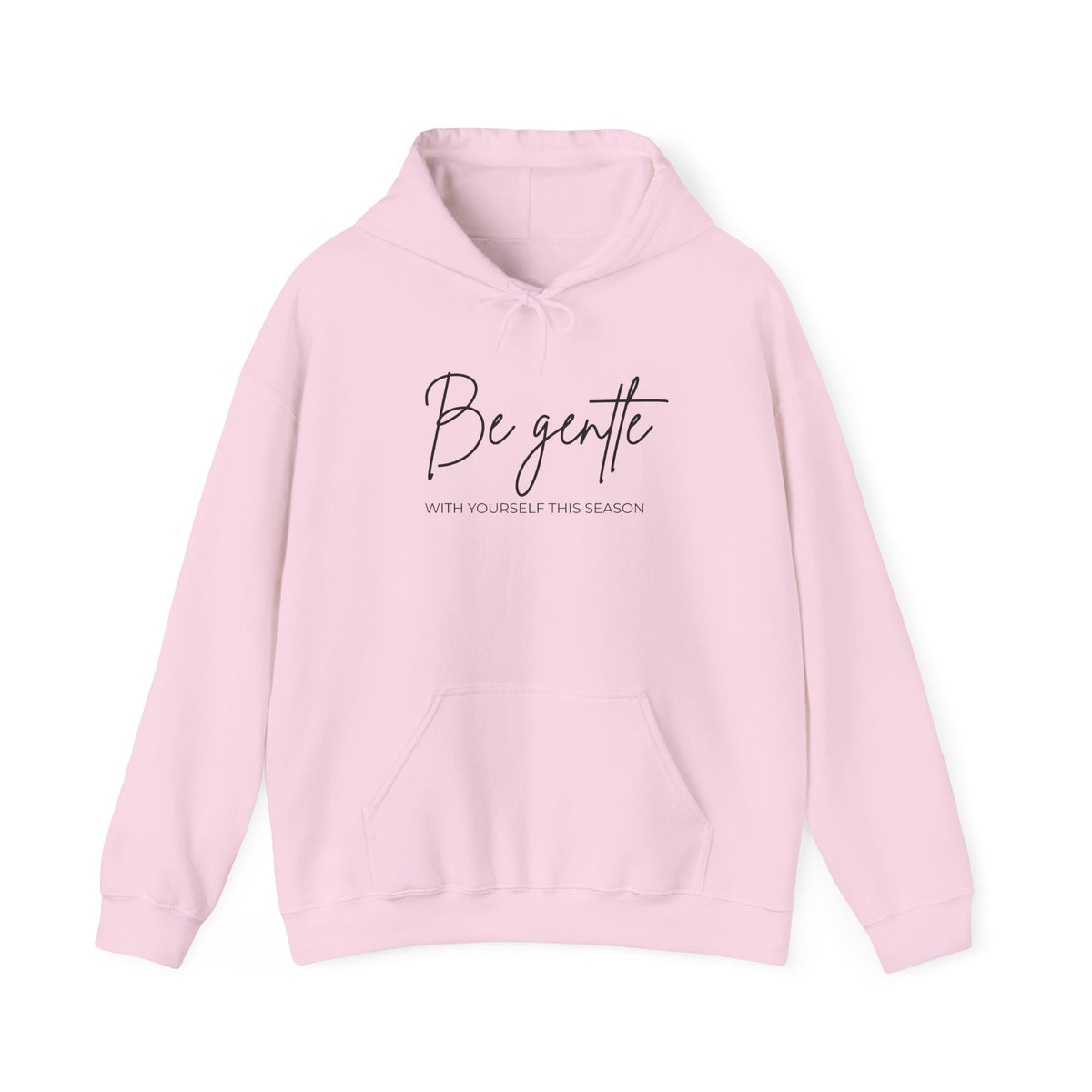 Be Gentle Hoodie – Light Pink & Sand