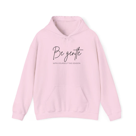 Be Gentle Hoodie – Light Pink & Sand
