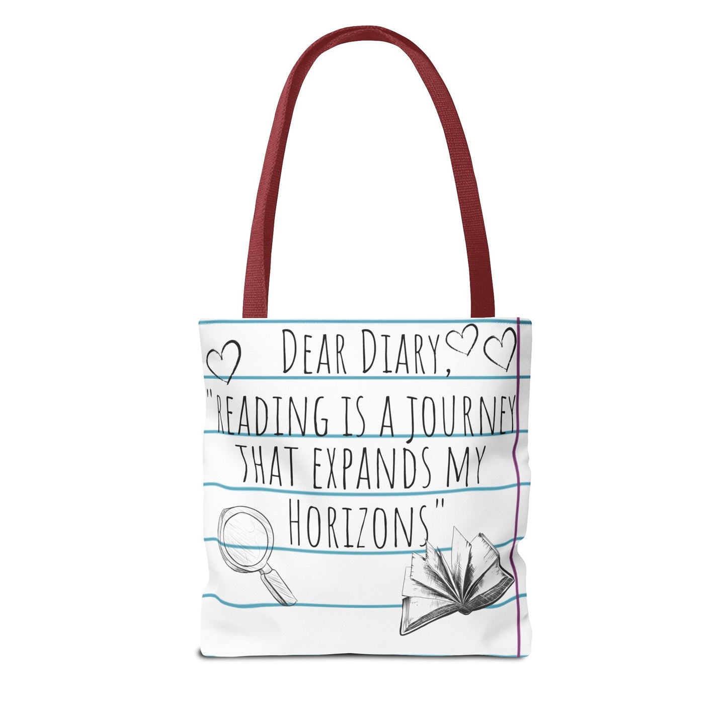 Literary Adventure Tote Bag - Stylish & Functional Everyday Use