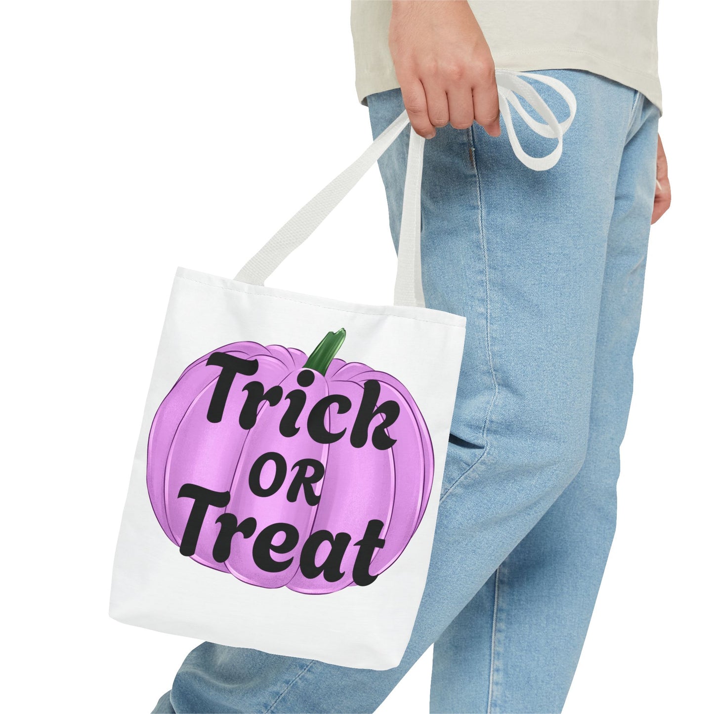 Purple Pumpkin Halloween Tote Bag