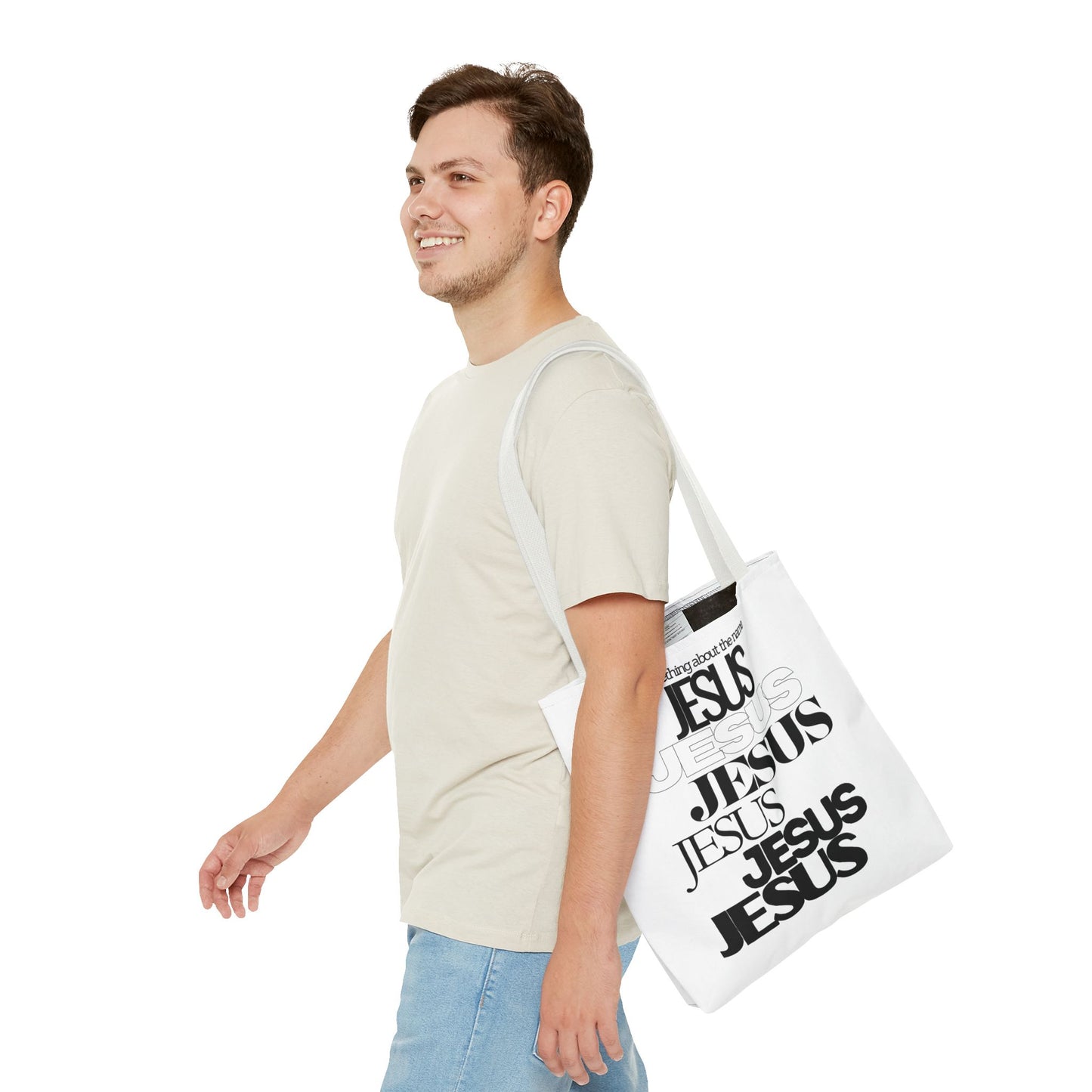 In His Name Book Tote (AOP)