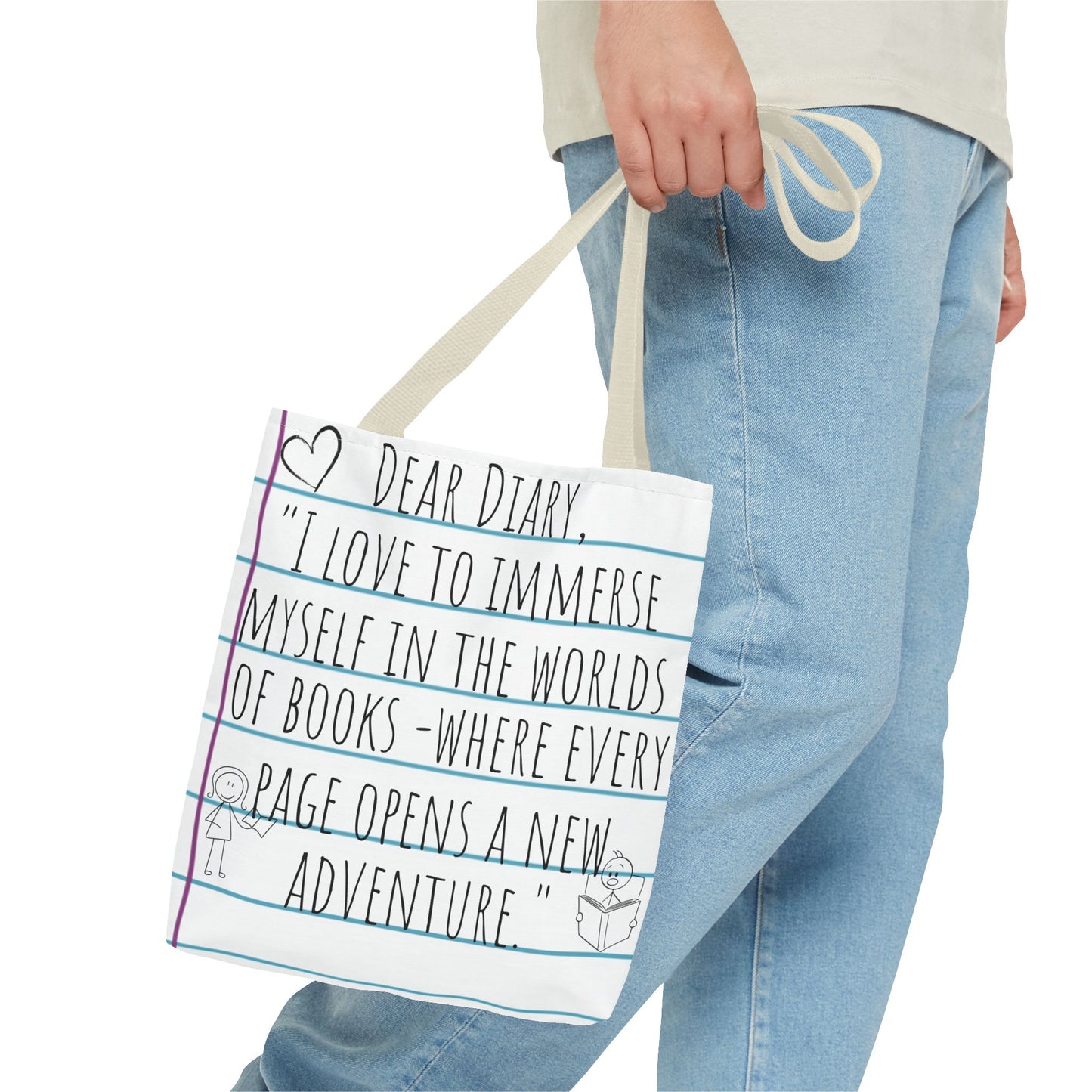 Literary Adventure Tote Bag - Stylish & Functional Everyday Use