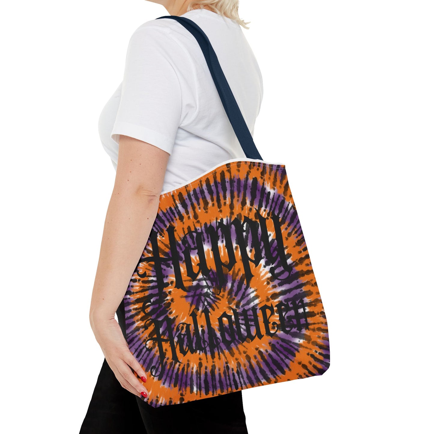 Happy Halloween Tie Dye Tote Bag