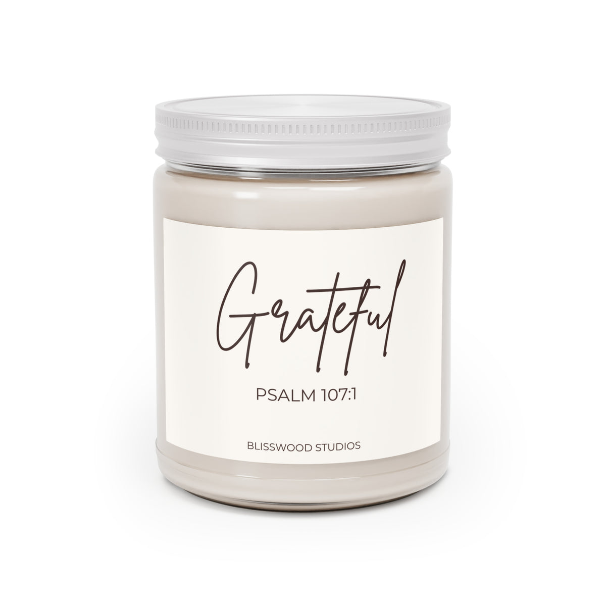 Grateful Soy Candle – 9oz Scented Jar