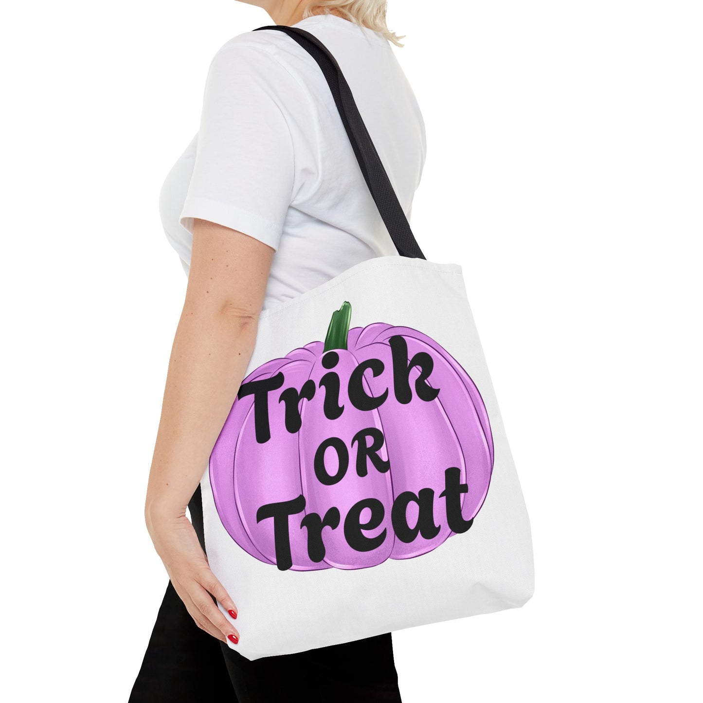 Purple Pumpkin Halloween Tote Bag