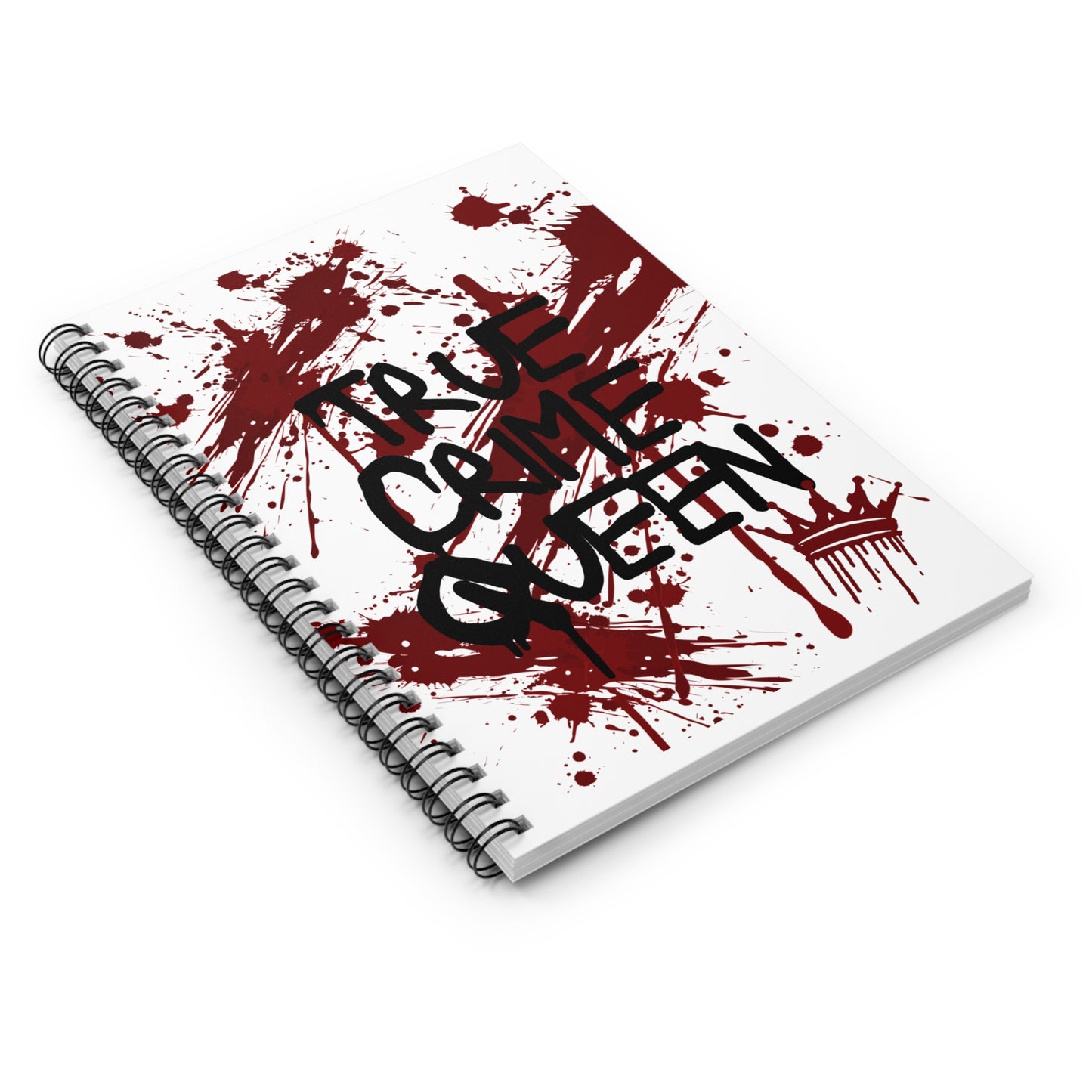 True Crime Halloween Spiral Notebook - Ruled Line