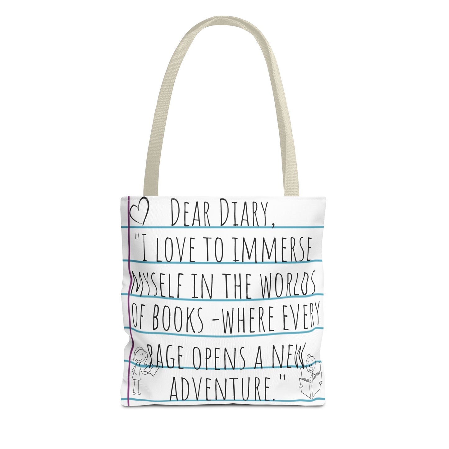 Literary Adventure Tote Bag - Stylish & Functional Everyday Use