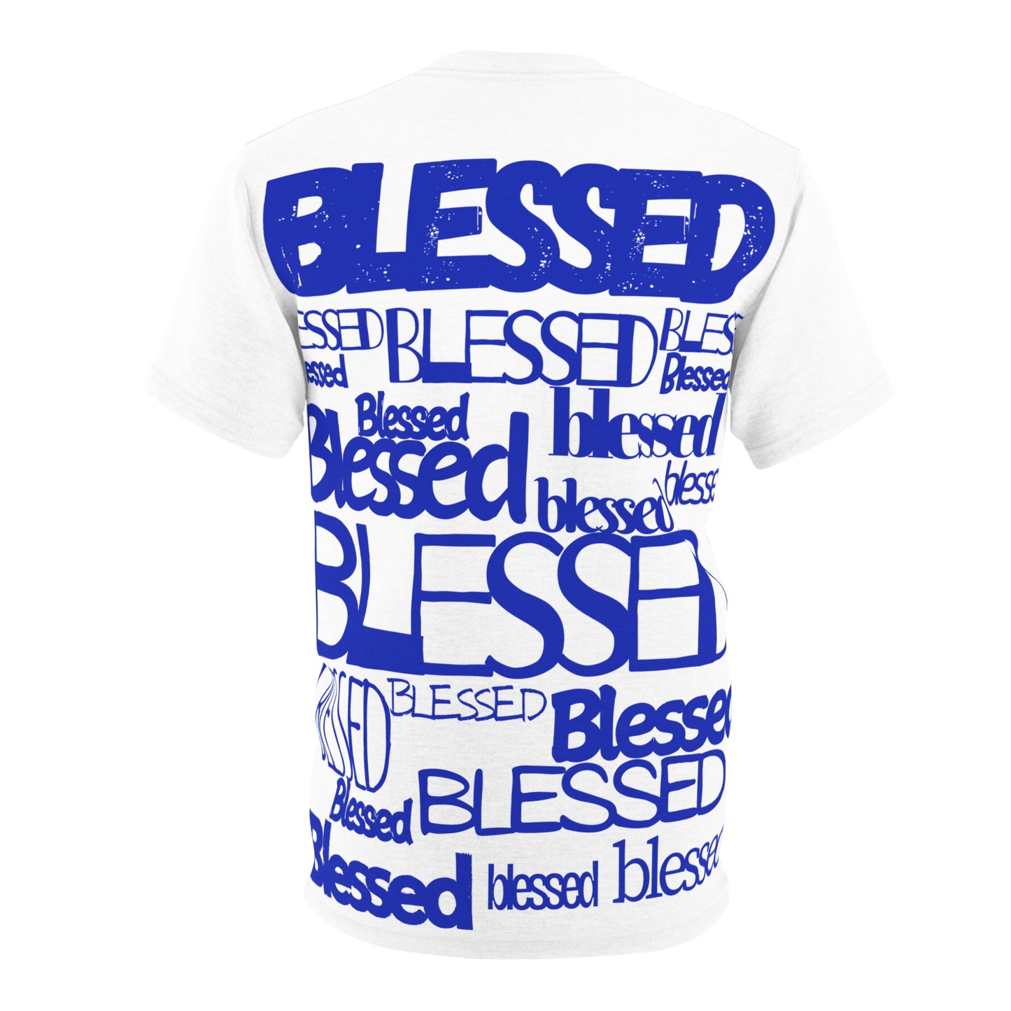 Blessed in Every Font Graphic Tee (AOP)