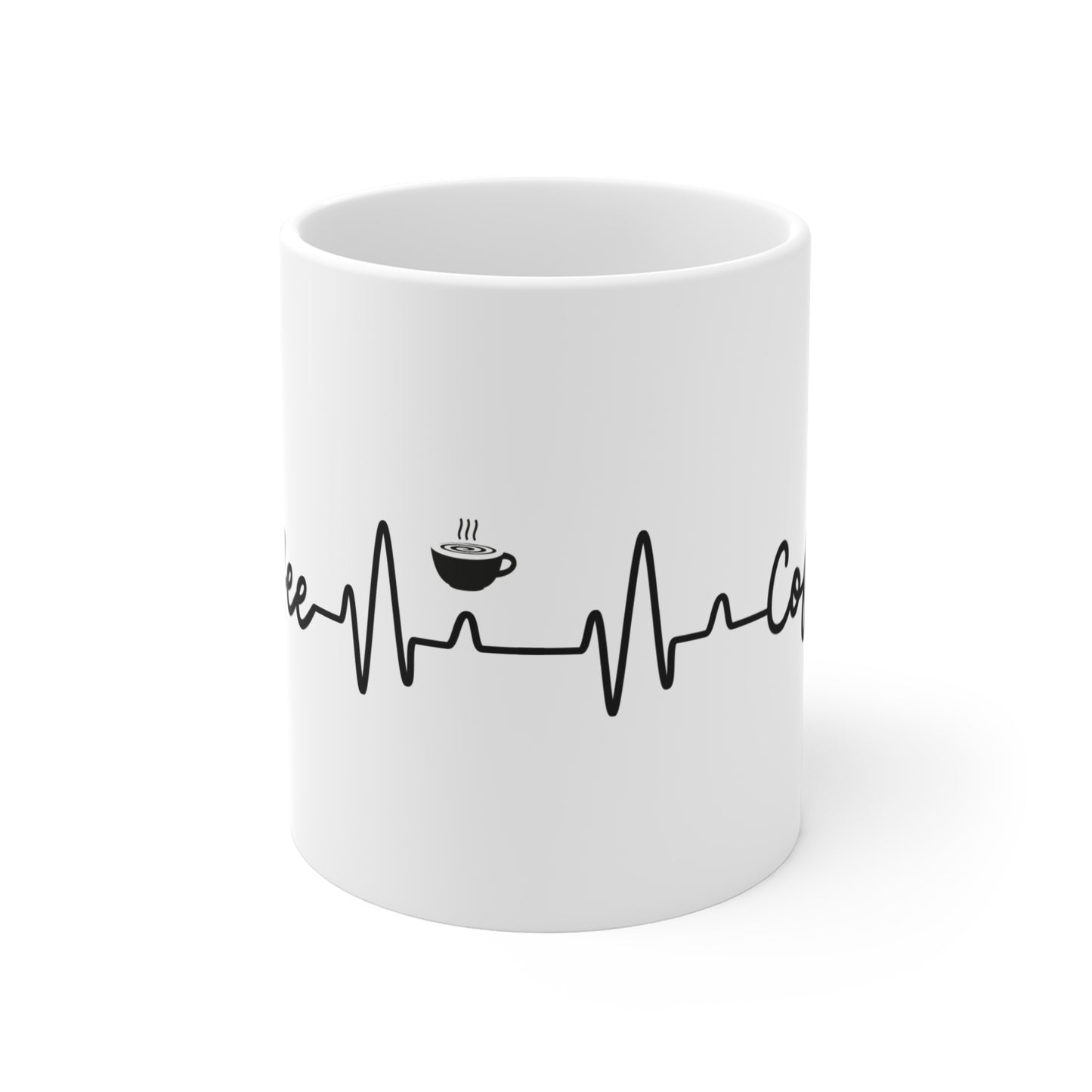 Heartbeats & Brew Ceramic Mug 11oz