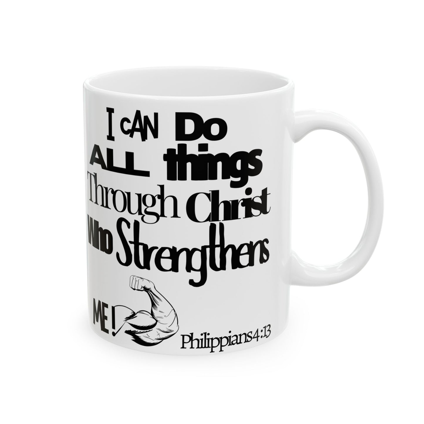 Strength in Faith Ceramic Mug, (11oz, 15oz)