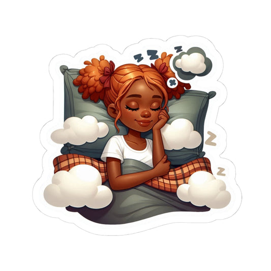 Sleepy Girl Kiss-Cut Sticker