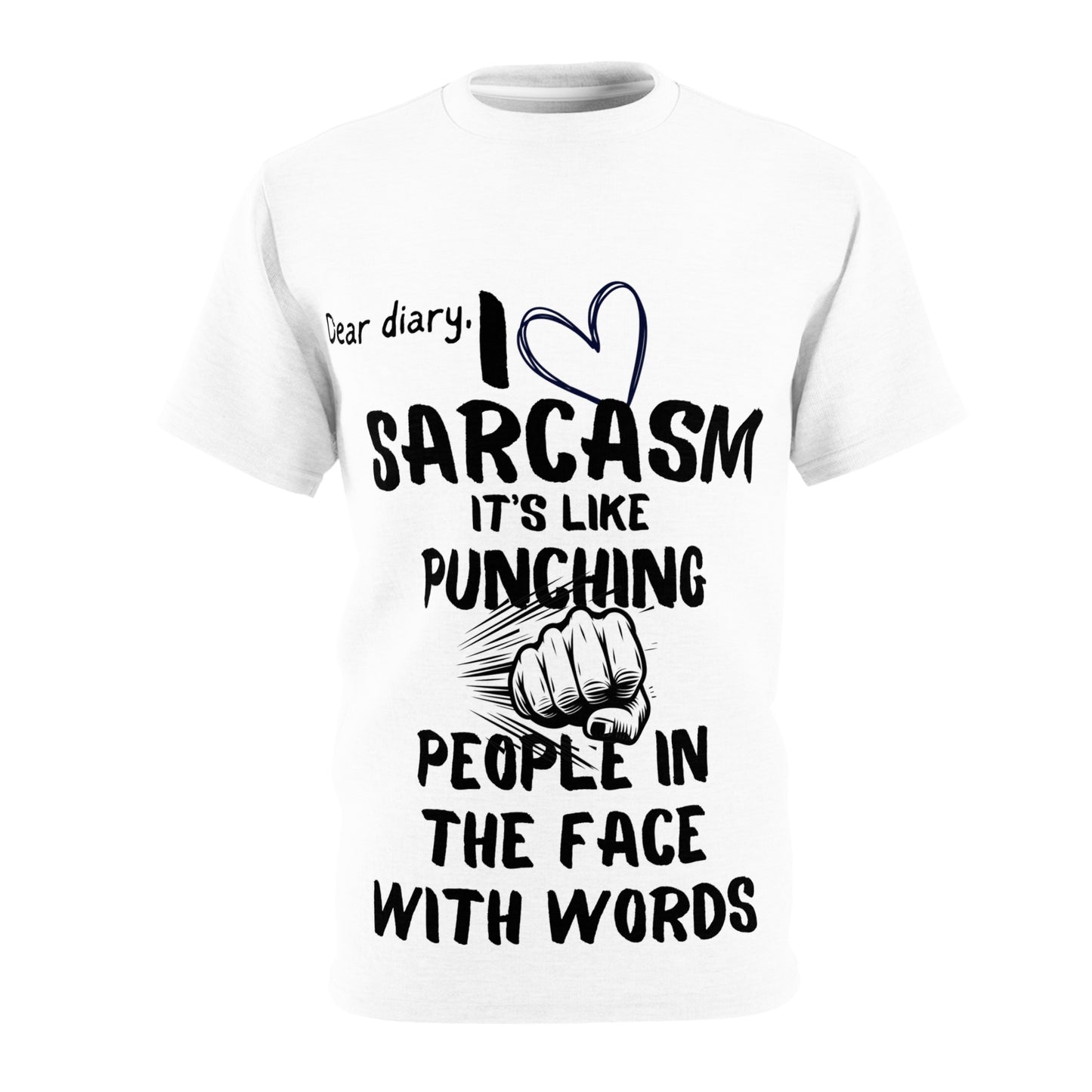 Word Punch Graphic Tee (AOP)