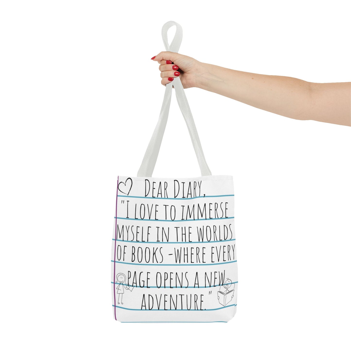 Literary Adventure Tote Bag - Stylish & Functional Everyday Use