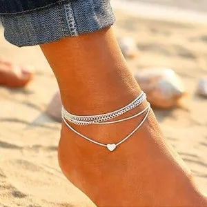 Trendy Butterfly Pendant Anklet - Elegant Summer Beach Leg Chain