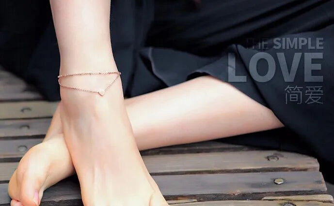 Trendy Butterfly Pendant Anklet - Elegant Summer Beach Leg Chain