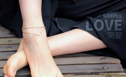 Trendy Butterfly Pendant Anklet - Elegant Summer Beach Leg Chain