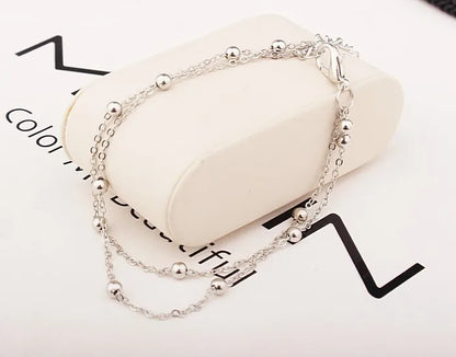 Trendy Butterfly Pendant Anklet - Elegant Summer Beach Leg Chain