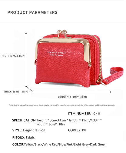 Vintage-Inspired Wrist Strap Wallet - Stylish and Versatile Coin Purse