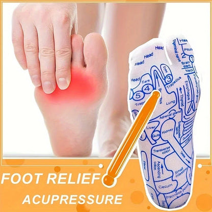 Health & Wellness Pressure Point Socks - Multifunctional Foot Massage Support