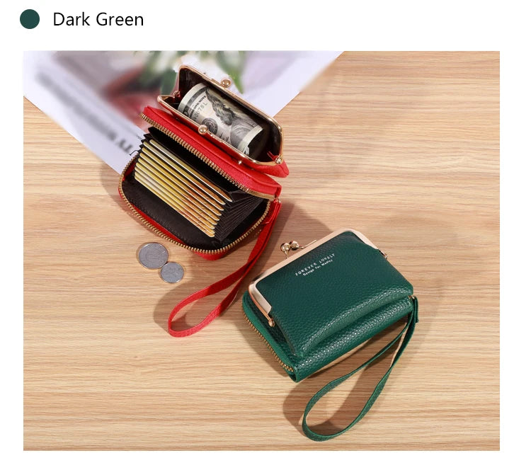 Vintage-Inspired Wrist Strap Wallet - Stylish and Versatile Coin Purse