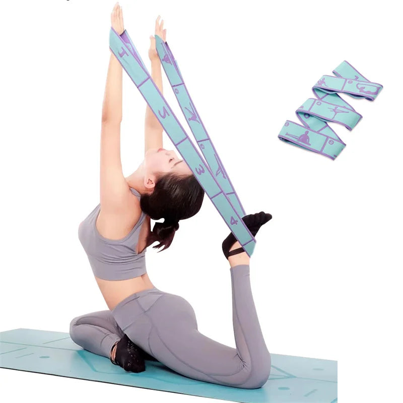 Premium Elastic Yoga Resistance Band - Multifunctional Stretch Strap for Pilates & Dance