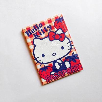 Hello Kitty Passport Holder - Cute PU Leather Organizer for Travel Essentials