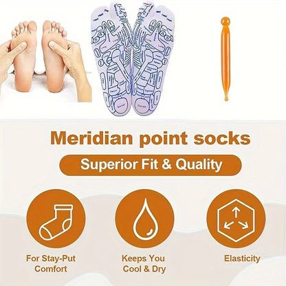 Health & Wellness Pressure Point Socks - Multifunctional Foot Massage Support