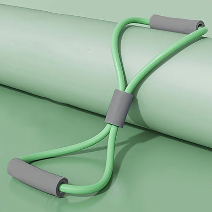 Versatile Yoga 8-Shape Resistance Bands - Elastic Chest Expander for Total Body Workouts"