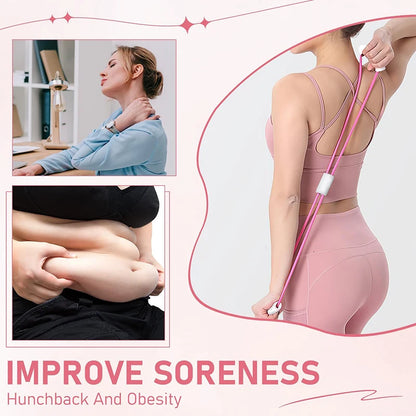 Versatile Yoga 8-Shape Resistance Bands - Elastic Chest Expander for Total Body Workouts"