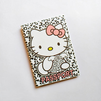 Hello Kitty Passport Holder - Cute PU Leather Organizer for Travel Essentials