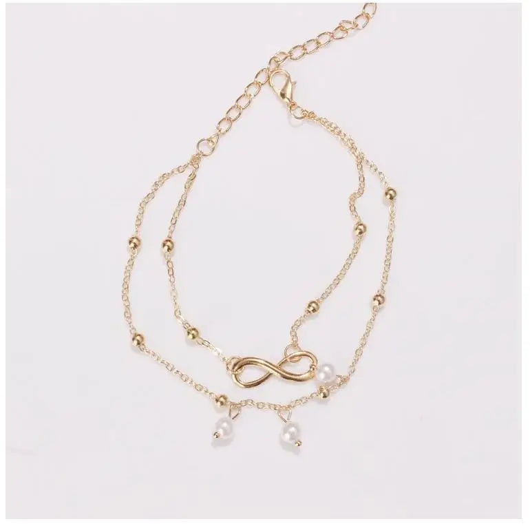 Trendy Butterfly Pendant Anklet - Elegant Summer Beach Leg Chain