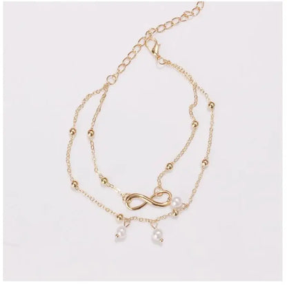 Trendy Butterfly Pendant Anklet - Elegant Summer Beach Leg Chain