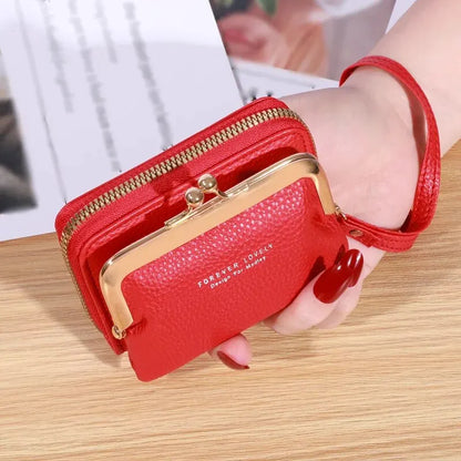 Vintage-Inspired Wrist Strap Wallet - Stylish and Versatile Coin Purse