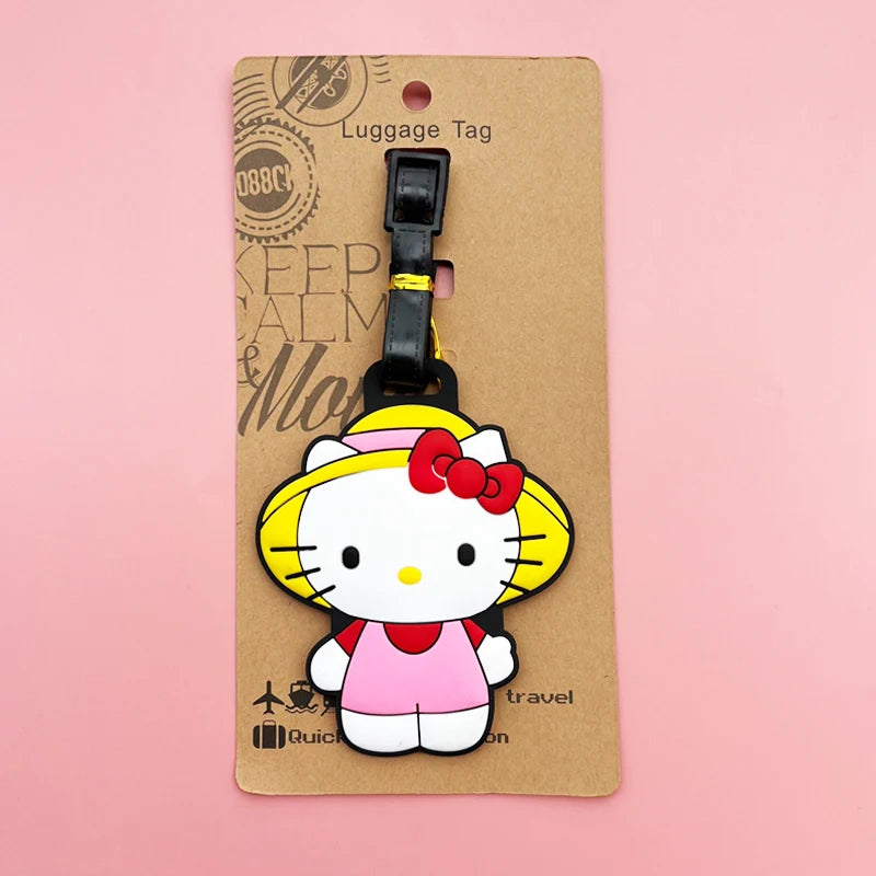 Hello Kitty & Friends Silicone Luggage Tag - Cute Suitcase ID Address Holder