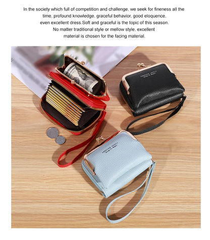 Vintage-Inspired Wrist Strap Wallet - Stylish and Versatile Coin Purse