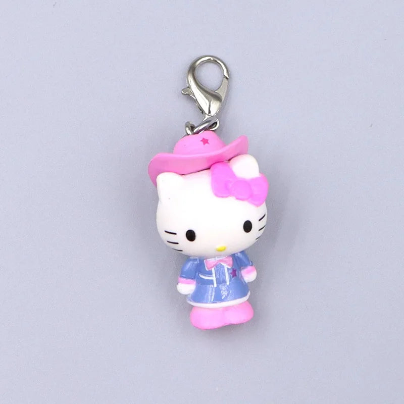Cute Kawaii Hello Kitty Charm Set - 40 Adorable Accessories for Bags & Keys