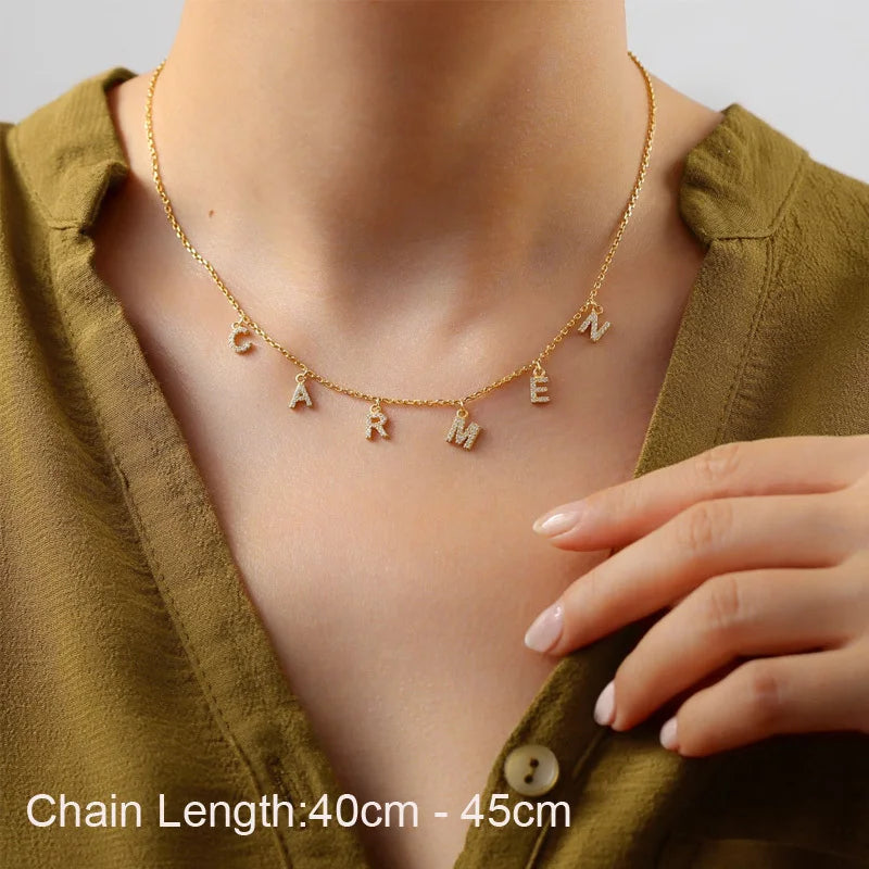 Personalized Charm Necklace - Custom Letter Jewelry for Unique Style