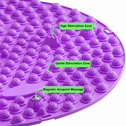 Acupressure Foot Massage Pad - Portable Pressure Relief Mat for Relaxation