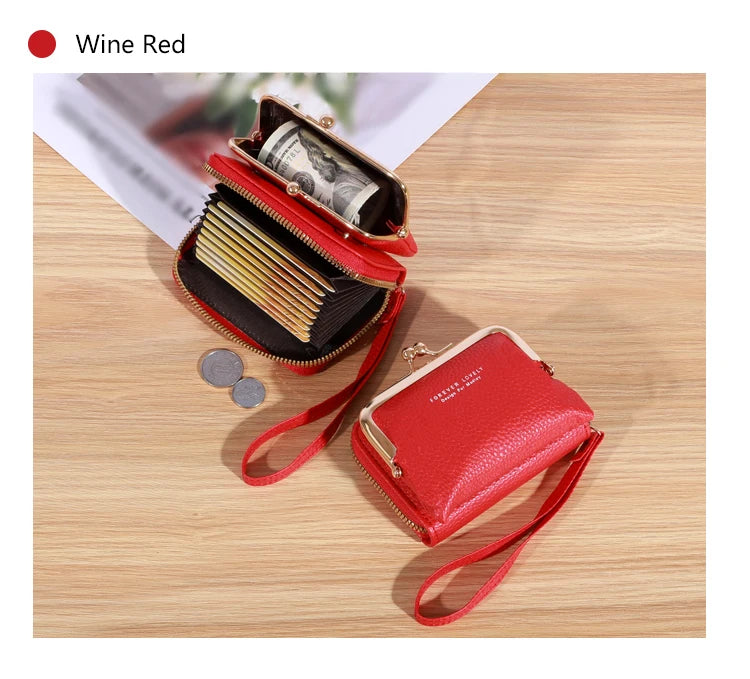 Vintage-Inspired Wrist Strap Wallet - Stylish and Versatile Coin Purse
