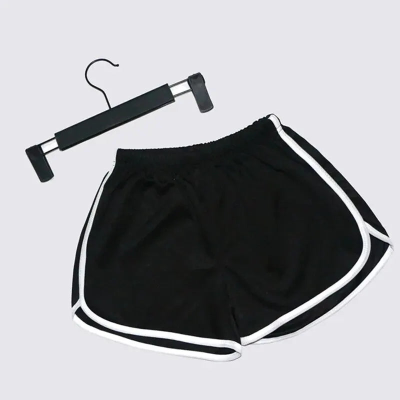 Vintage-Inspired Elastic Running Shorts - Women's Quick-Dry Fitness Leisurewear