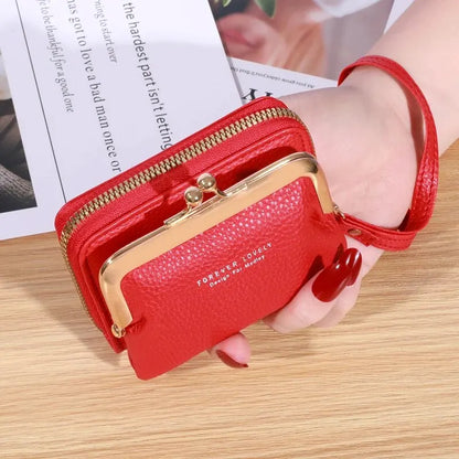 Vintage-Inspired Wrist Strap Wallet - Stylish and Versatile Coin Purse