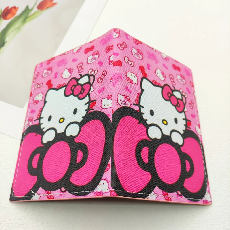 Hello Kitty Passport Holder - Cute PU Leather Organizer for Travel Essentials