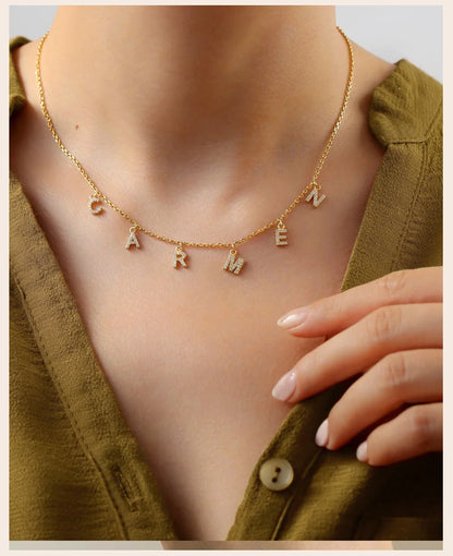 Personalized Charm Necklace - Custom Letter Jewelry for Unique Style