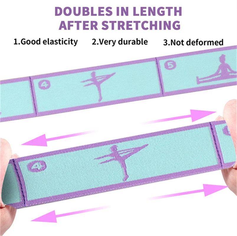 Premium Elastic Yoga Resistance Band - Multifunctional Stretch Strap for Pilates & Dance