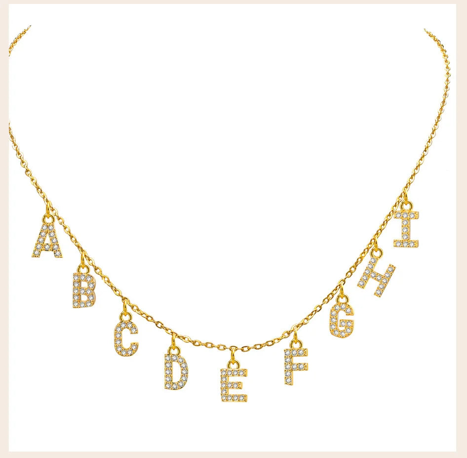 Personalized Charm Necklace - Custom Letter Jewelry for Unique Style