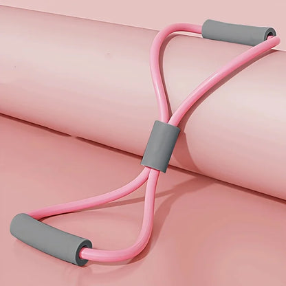 Versatile Yoga 8-Shape Resistance Bands - Elastic Chest Expander for Total Body Workouts"