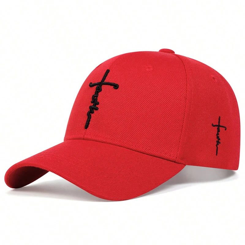 Faith Embroidery Baseball Cap - Unisex Adjustable Sun Hat